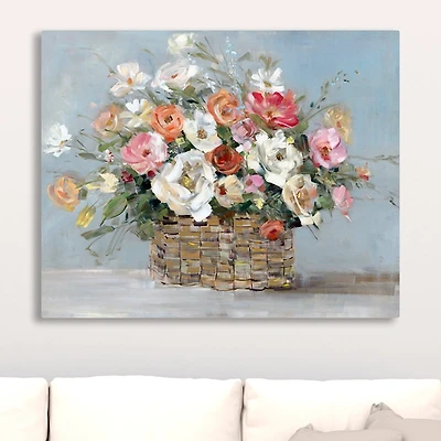 Fresh Flower Market Canvas Art Print