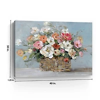 Fresh Flower Market Canvas Art Print