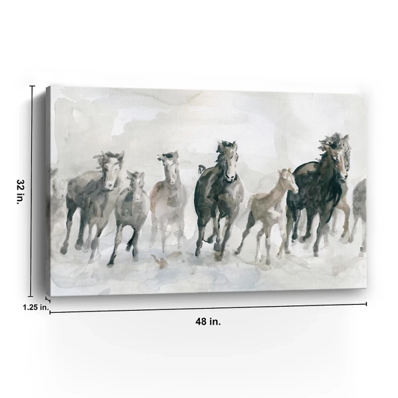 Running Wild Giclee Canvas Art Print