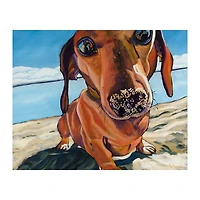 Sand Dog Giclee Canvas Art Print