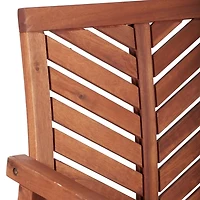 Brown Chevron Outdoor Loveseat