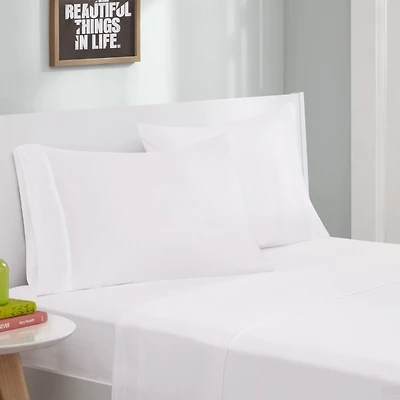 White Jersey Knit 4-pc. King Sheet Set