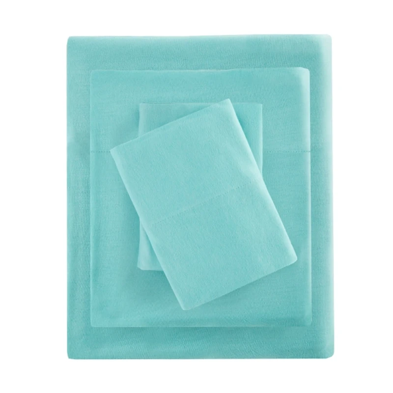 Aqua Jersey Knit 3-pc. Twin Sheet Set