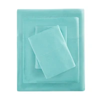 Aqua Jersey Knit 3-pc. Twin Sheet Set