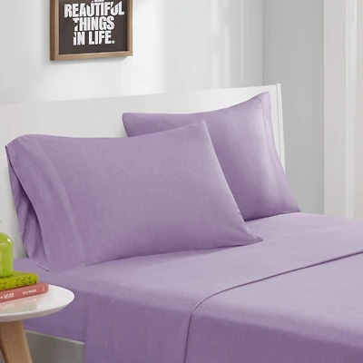 Purple Jersey Knit 4-pc. Full Sheet Set