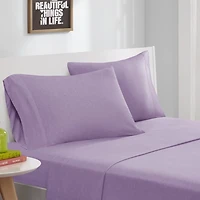 Purple Jersey Knit 4-pc. Full Sheet Set