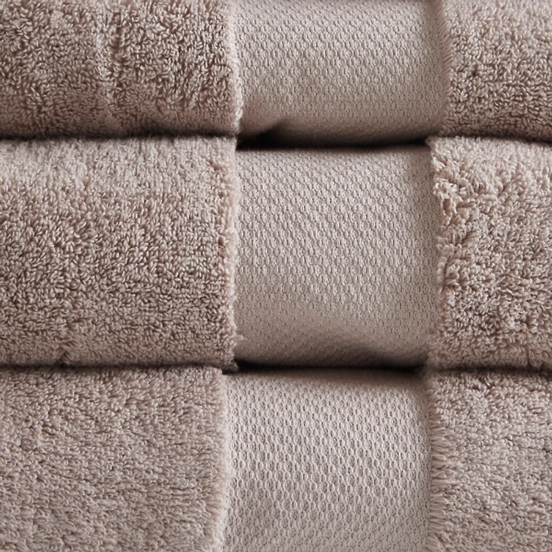 Taupe 6-pc. Turkish Cotton Bath Towel Set