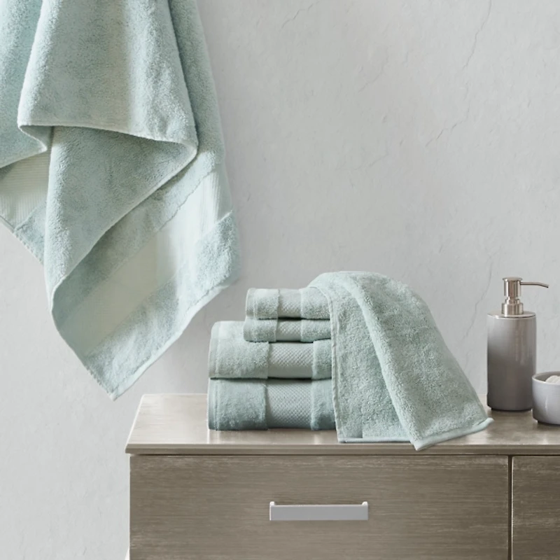 Green 6-pc. Turkish Cotton Bath Towel Set