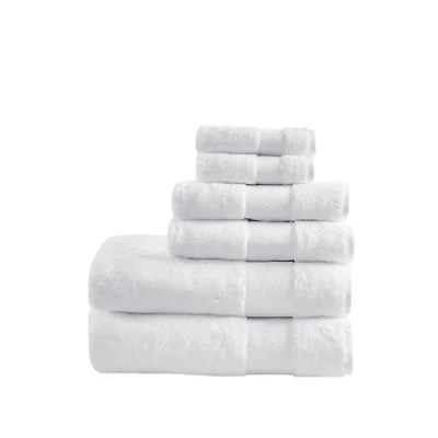 White 6-pc. Turkish Cotton Bath Towel Set