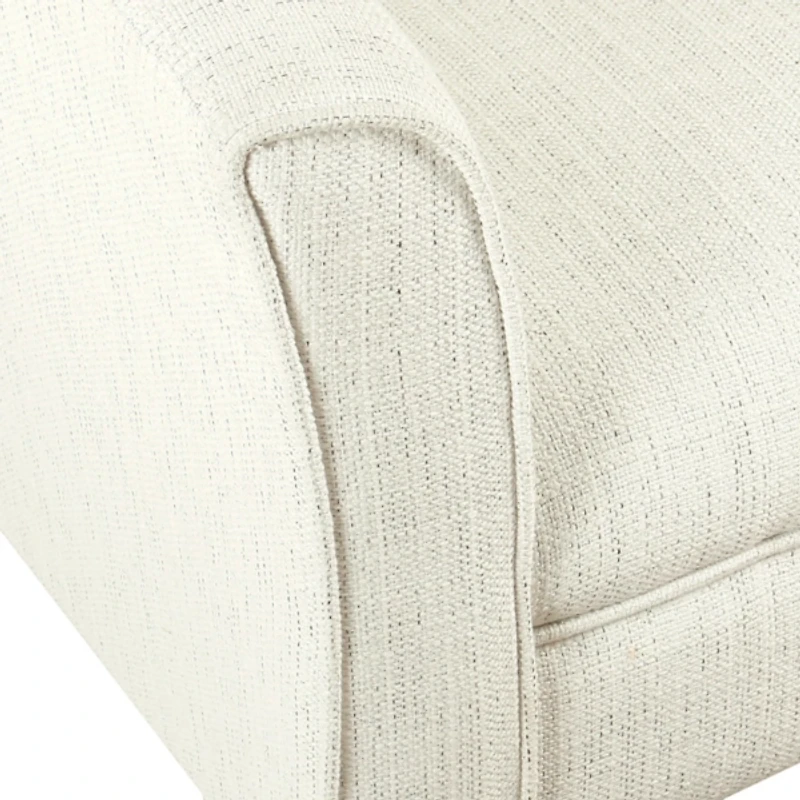 Natural Textured Barrel Accent Chair