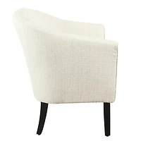 Natural Textured Barrel Accent Chair