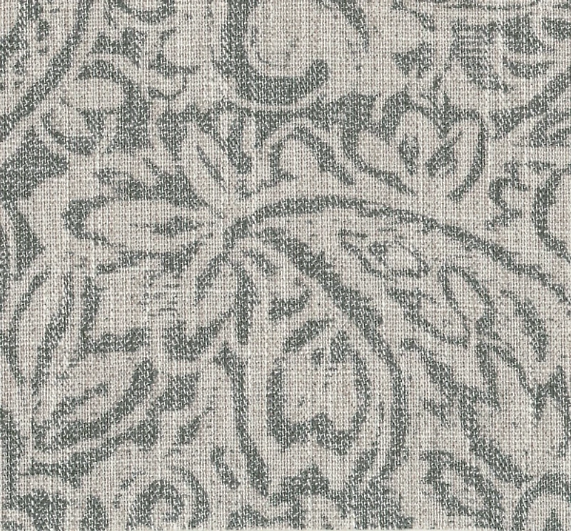 Gray Floral Parsons Dining Chairs, Set of 2