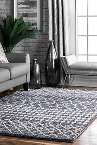 Gray Barbara Moroccan Area Rug, 5x8