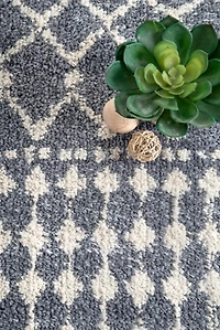 Gray Barbara Moroccan Area Rug, 5x8