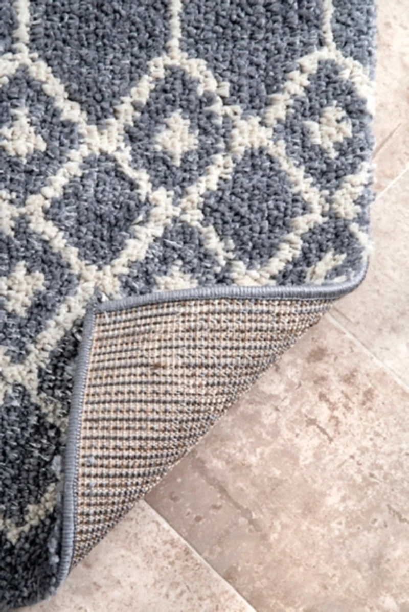 Gray Barbara Moroccan Area Rug, 5x8