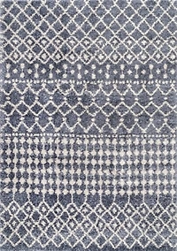 Gray Barbara Moroccan Area Rug, 5x8