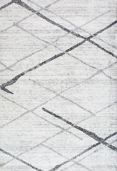 Gray Thigpen Diamond Area Rug, 8x10