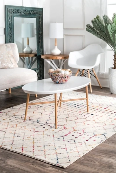 Multicolor Blythe Moroccan Area Rug, 8x10