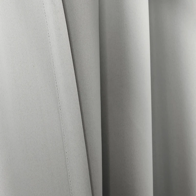 Light Gray Blackout Curtain Panel Set, 95 in.