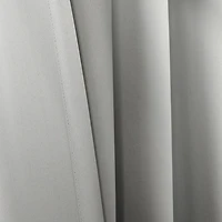 Light Gray Blackout Curtain Panel Set, 95 in.
