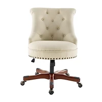 Beige Miller Tufted Office Chair
