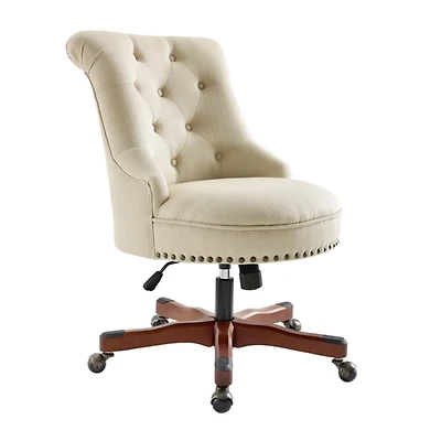 Beige Miller Tufted Office Chair