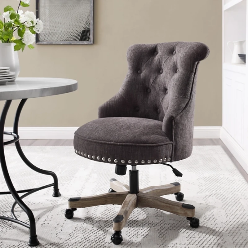 Charcoal Miller Tufted Office Chair