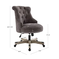 Charcoal Miller Tufted Office Chair