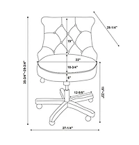 Natural Miller Tufted Office Chair