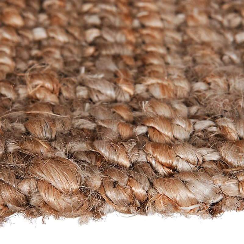 Handspun Jute Boucle Scatter Rug