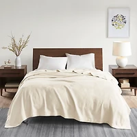 Ivory Egyptian Cotton King Blanket