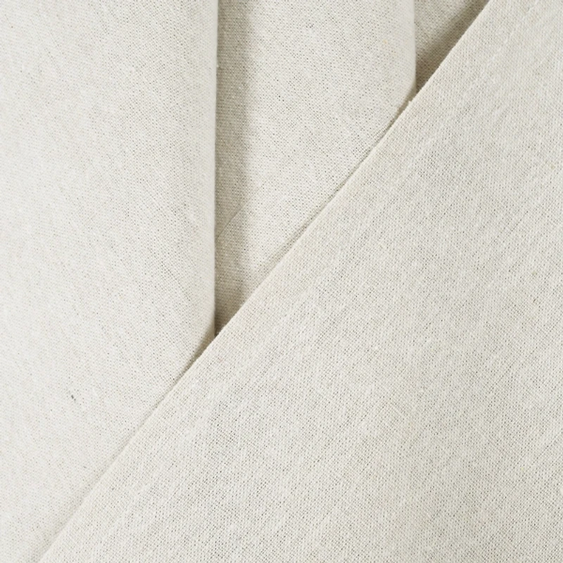 Ivory Top Knotted Burlap Curtain Panel Set, 95 in.