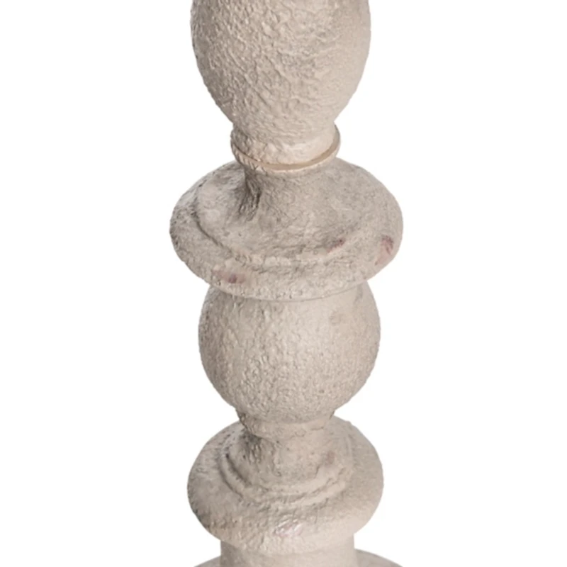 Distressed Taupe Finish Floor Lamp