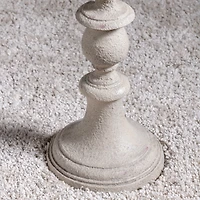 Distressed Taupe Finish Floor Lamp