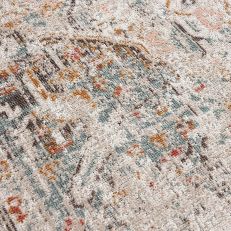 Faded Turkish Indoor/Outdoor Area Rug, 5x7