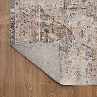 Faded Turkish Indoor/Outdoor Area Rug, 5x7