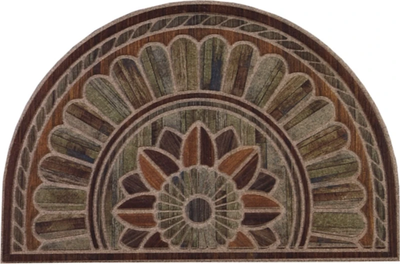 Boardwalk Path Ornamental Entry Slice Doormat
