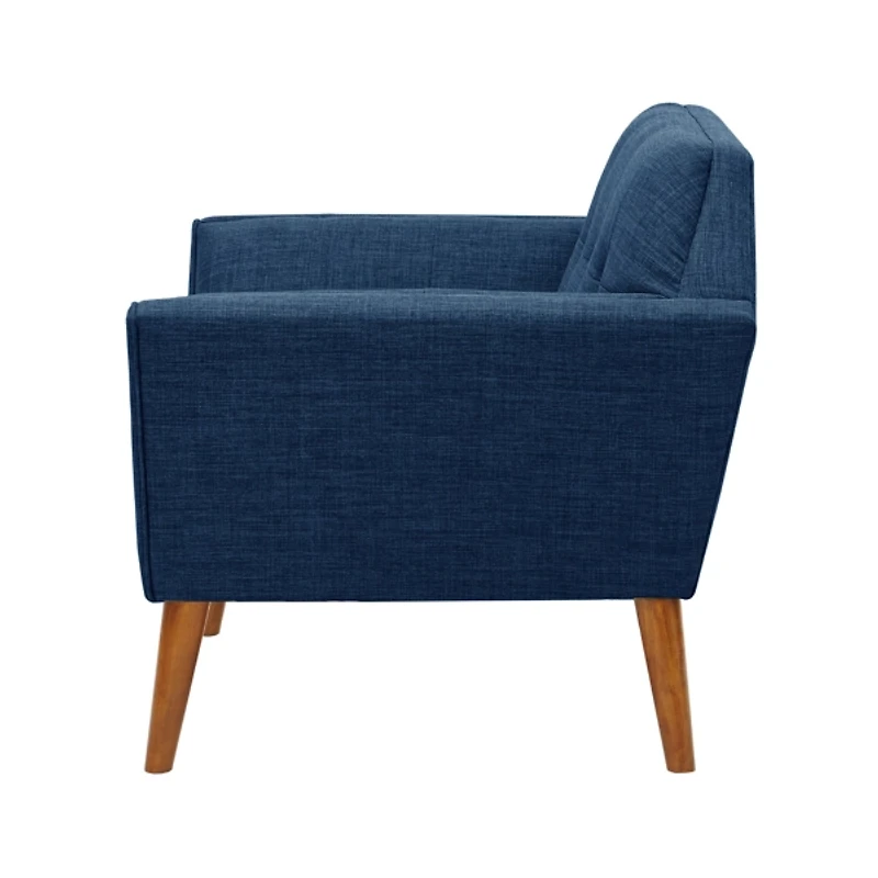 Blue Newman Mid-Century Accent Chair
