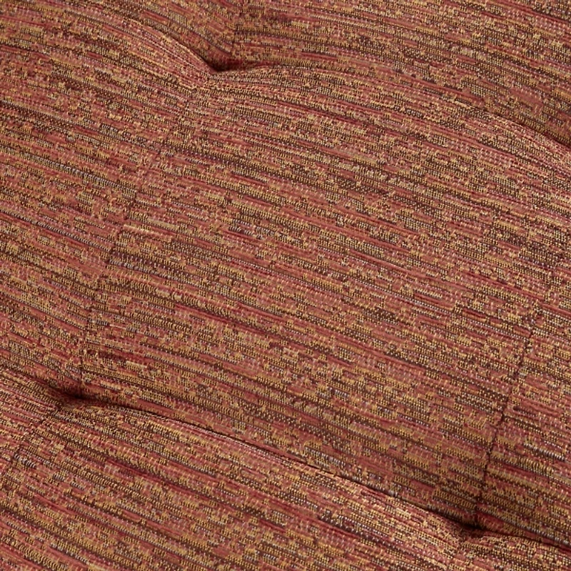 Orange Upholstered Angled Wood Frame Armchair