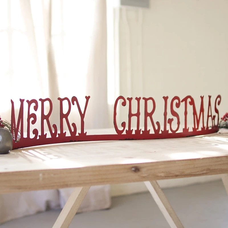 Merry Christmas Tabletop Word Runner