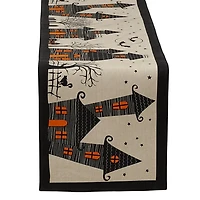 Haunted Neighborhood Table Runner