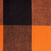 Orange and Black Buffalo Check Tablecloth