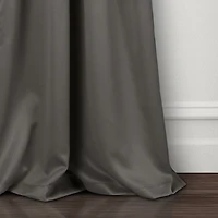 Dark Gray Blackout Curtain Panel Set, 108 in.