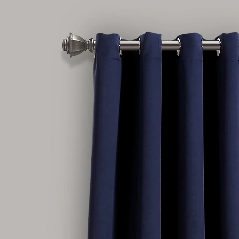 Navy Blackout Curtain Panel Set, 108 in.