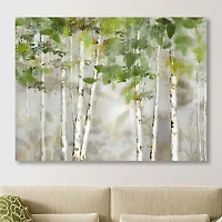 Evergreen Forest Giclee Canvas Art Print