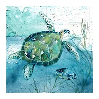 Island Swim I Giclee Canvas Art Print