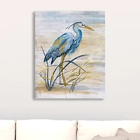 Blue Heron Giclee Canvas Art Print