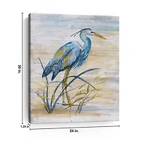 Blue Heron Giclee Canvas Art Print