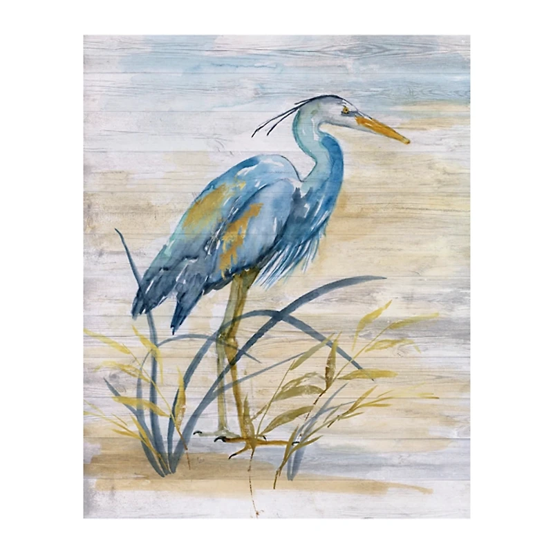 Blue Heron Giclee Canvas Art Print