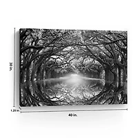 Oak Alley Reflection Giclee Canvas Art Print